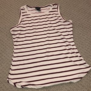 Juniors size large striped tank top rue 21